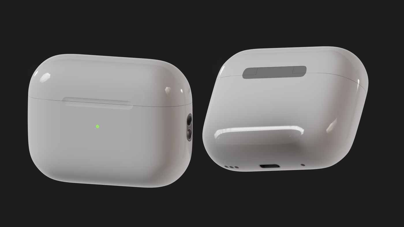 3д-модель наушников Apple AirPods Pro 2
